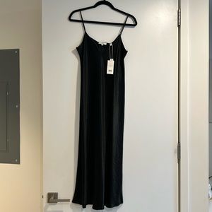 Vince Dress (black, long, brand new with tags, 100% acetate)